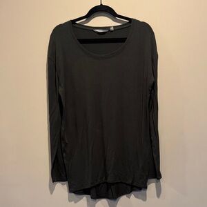 Athleta Charcoal Long Sleeve Top